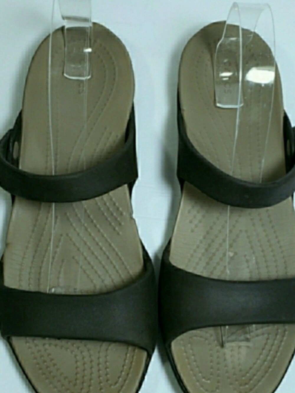 CROCS Slipon Foam Cushioned Wedge Heel Sandals - Picture 3 of 8